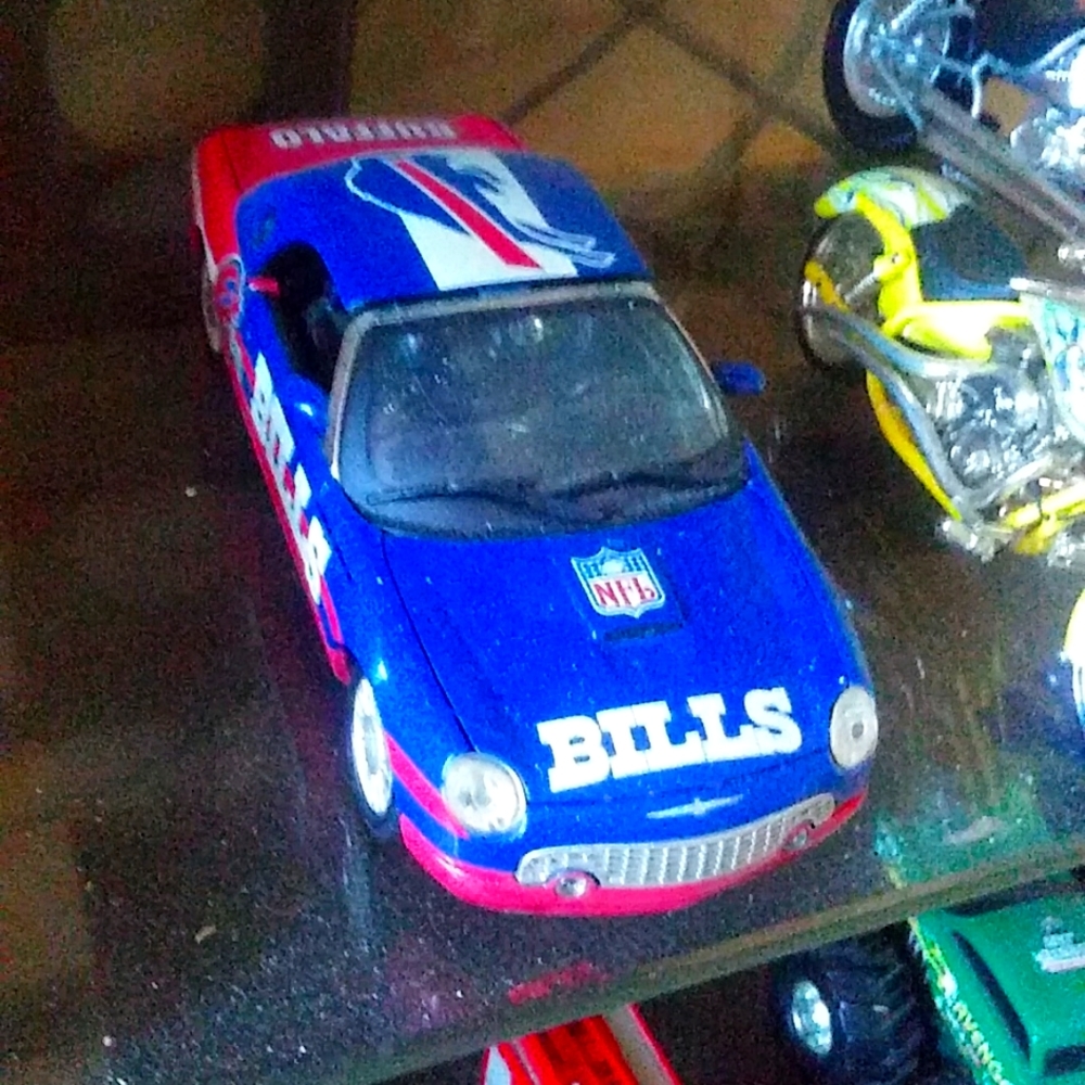 NfL buffalo bills convertible car.